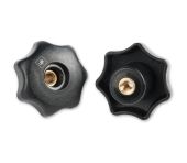 UJK Stjernehåndtag med Gennemskåret Gevind - M6 - 2 stk. AX106125