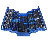 BATO Værktøjskassesæt 75 dele. 5 rums metalkasse. Alt ligger i EVA skum. BA-1130