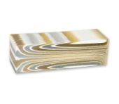 CraftProKits Hvid/Guld Polyester Akrylblok 35x35x114mm AX210866