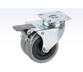 Transporthjul drejl.75x25mm m/glidel./br ROL-771200C