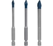Bosch Borsæt HEX Hardceramic 3 stk 2608900595