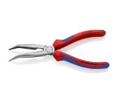Knipex Fladrundtang med skær (Storkenæbstang) sort atramenteret, med flerkomponent-håndtag 200 mm KN-2622200SB