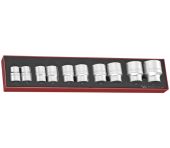 Teng Tools topnøglesæt 3/4" TEX3410 med 10 toppe 22-50mm 263100109