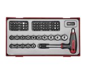 Teng Tools bitsskruetrækkersæt T-greb TTTHQ62 med 62 dele 269940102