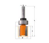 CMT Overfræsebor HM 12,7x19 K6,35 811.127.11B