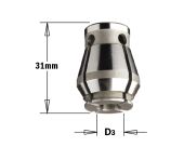 CMT Spændebøsning 10 mm 124.100.00