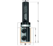 CMT VP Overfræsebor 19x28,3 K8 Z2 m.leje. 656.190.11