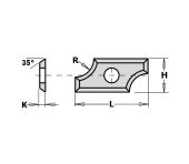 CMT Radieplatte 19,5x9x1,5 R2 CMT 790.020.00
