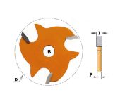 CMT Slidsfræser HM 47,6x3,2x8 Z3 822.332.11