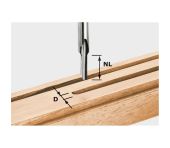 Festool Notfræser HS, skaft 8 mm HS S8 D 4/15 490942