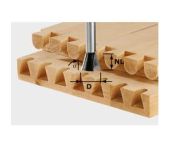 Festool Grat-/sinkefræser HW, skaft 8 mm, HW S8 D13,8/13,5/15° 490992