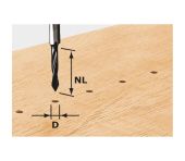 Festool Dyvelbor HW, skaft 8 mm 491064