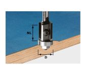 Festool Kantfræser HW med vendeplatter, skaft 8 mm HW S8 D19/20WM Z2 491082