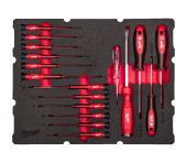 Milwaukee Præcisionsskruetrækker skum 17 dele 4932493644