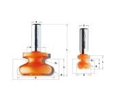 CMT Skuffegrebsfræser HM 19,05 K8 955.102.11