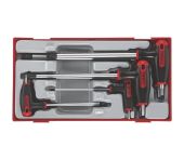 Teng Tools unbraconøglesæt T-greb TTHEX7 med 7 dele 68930106