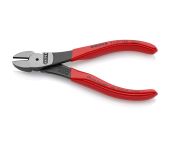 Knipex Kraft-skævbider sort atramenteret, betrukket med kunststof 140 mm KN-7401140SB