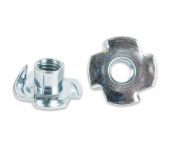 Gevindskåret T-møtrik med tænder - M8 x 10 mm - 10 stk. AX800403