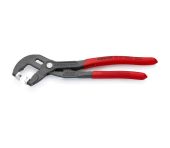 Knipex Slangespændebåndstang til click-spændebånd grå atramenteret, betrukket med skridhæmmende kunststof 180 mm KN-8551180CSB
