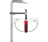 Bessey Helsmedet Stålskruetvinge GZ-PLUS Klapgreb 250 x 120 mm BS-GZPLUS025-KG