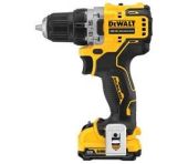 DeWalt 12V XR kulløs superkompakt boremaskine, 2 x 2Ah DW-DCD701D2-QW