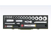 ROLIBA Topnøglesæt med 1/2" & 1/4" skralder ROL-23020