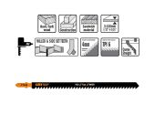 Stiksavklinge 155mm HCS Fast JT744D-3