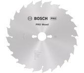 Bosch PRO Wood rundsavklinge 254 x 2,8 x 30 mm T24 til Træ 2608838412