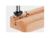 Festool Hulkehlfræser HW, skaft 8 mm HW S8 R8 490985