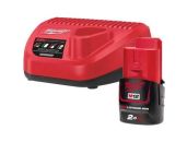 Milwaukee Startsæt M12 NRG-201 med batteri og lader 4933451900