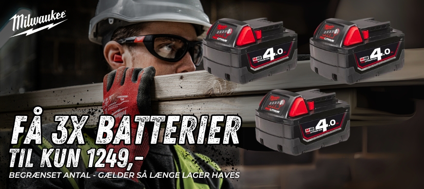 Milwaukee batterikampagne