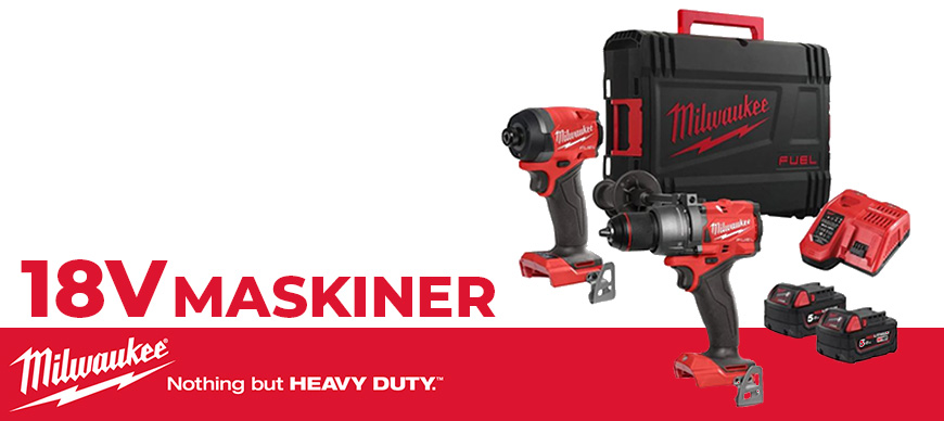 Milwaukee maskiner og tilbehør